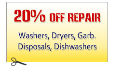Washer Dryer Repair Discount Coupon